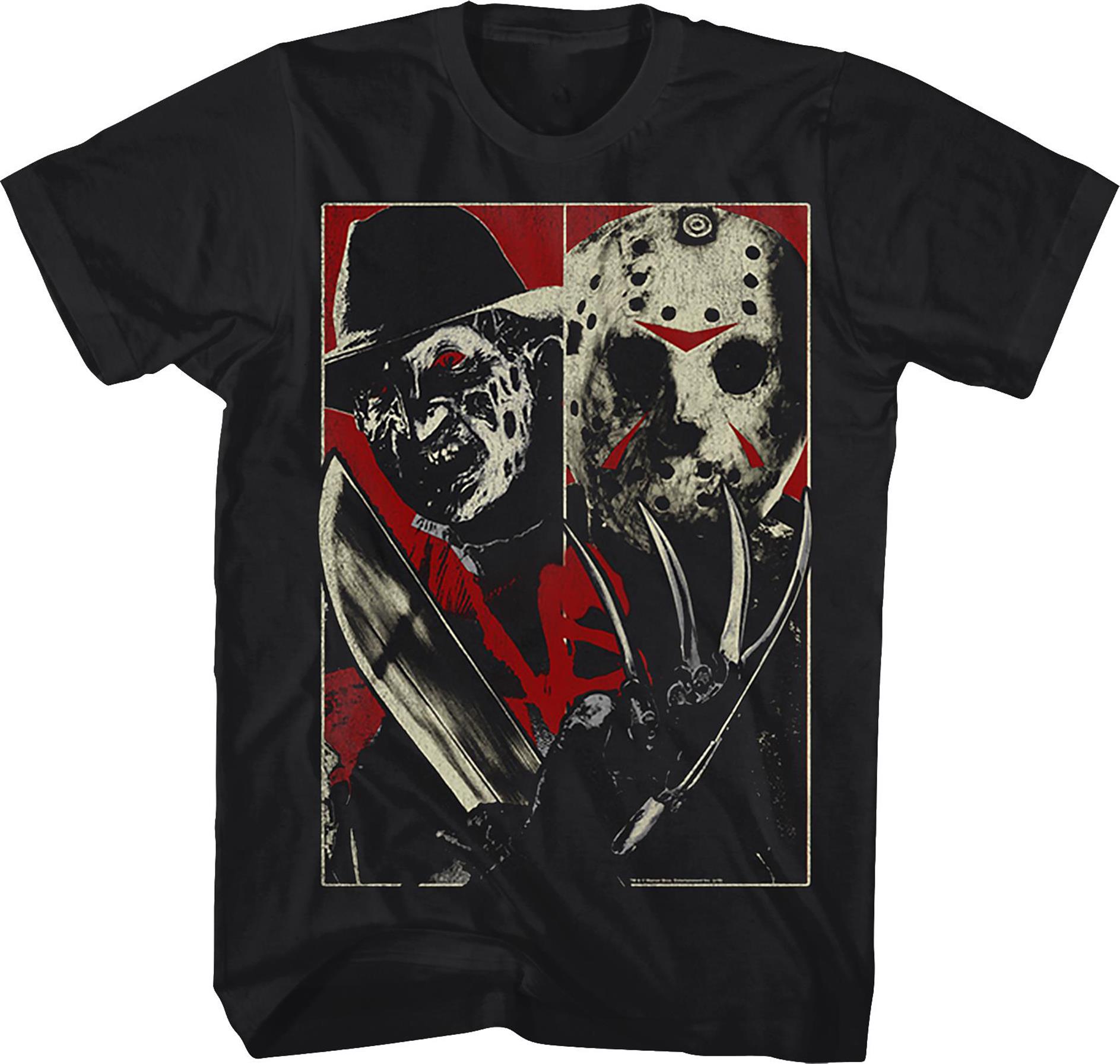 Evil Battles Evil Freddy Vs Jason T-shirt
