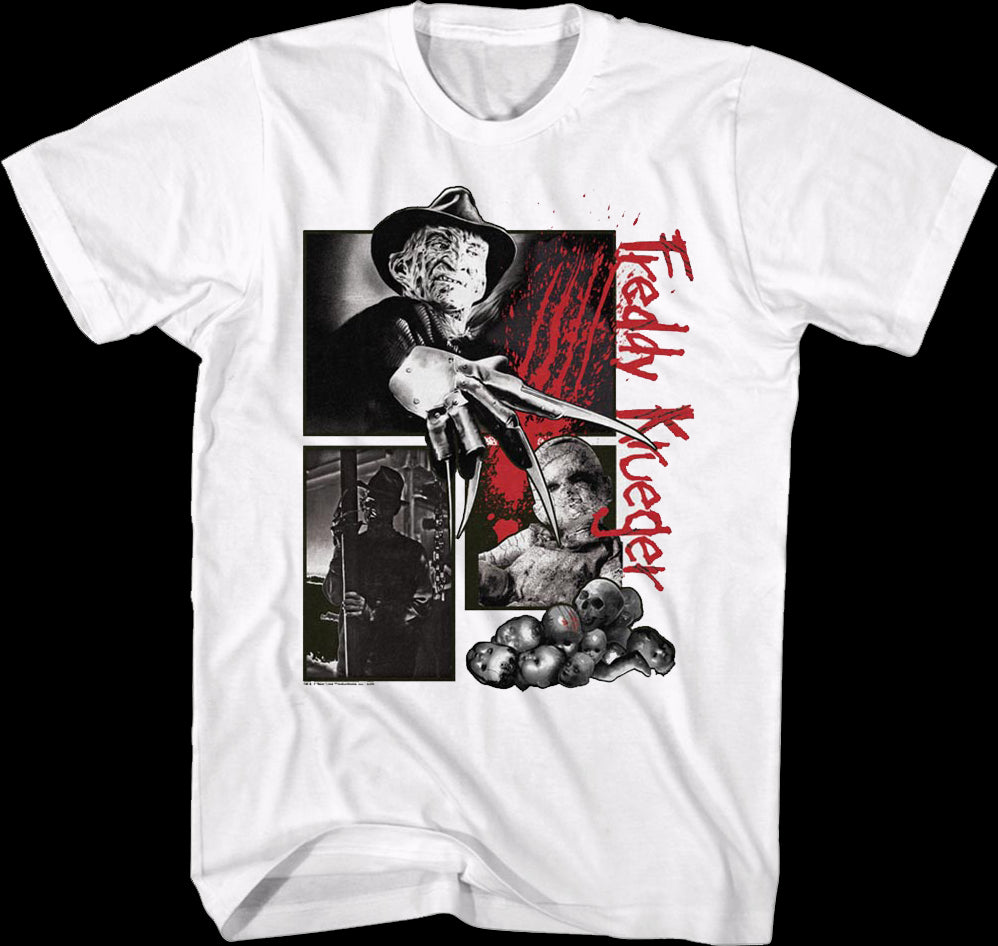 Freddy Krueger Collage Nightmare On Elm Street T-shirt