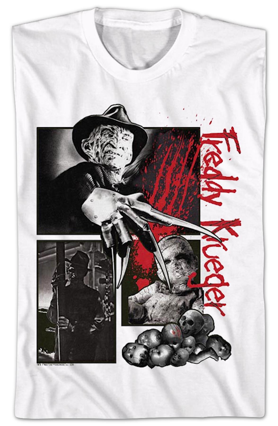 Freddy Krueger Collage Nightmare On Elm Street T-shirt