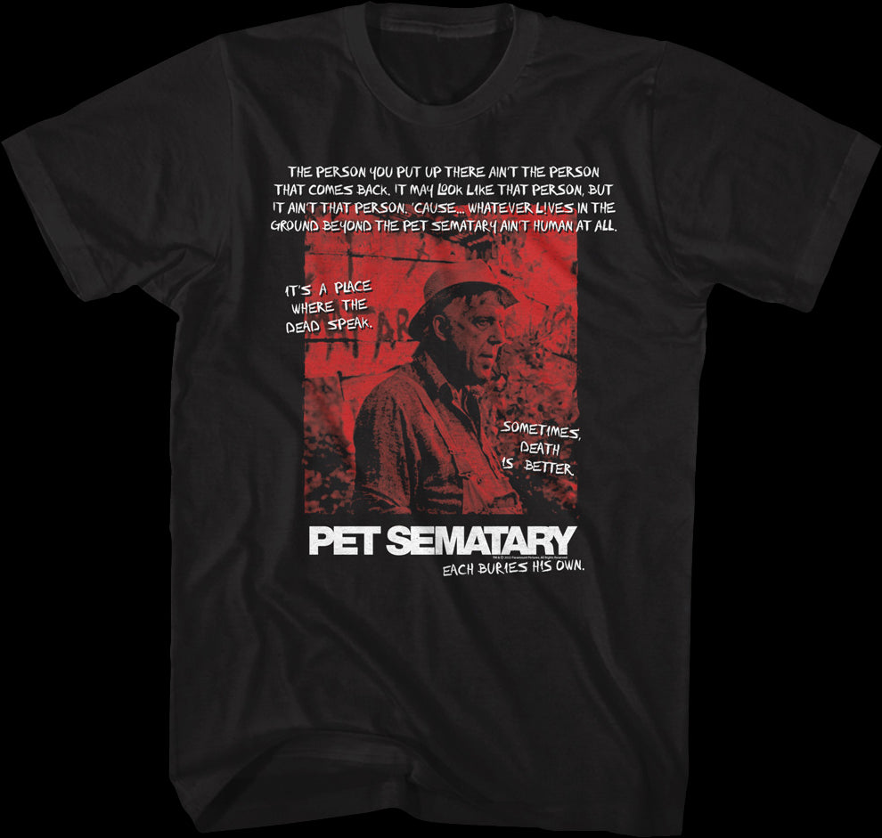 Each Buries His Own Pet Sematary T-shirt